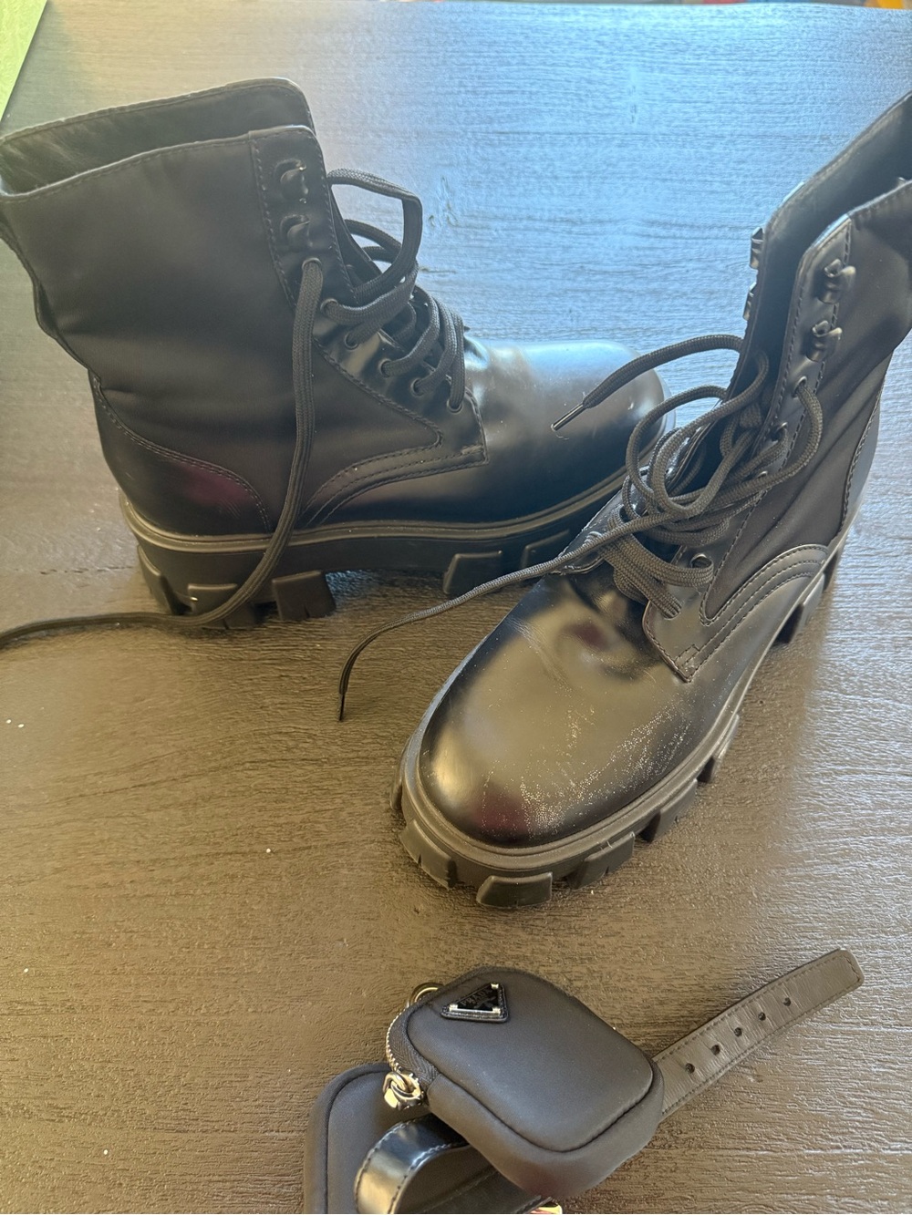 Prada Monolith Boots 39